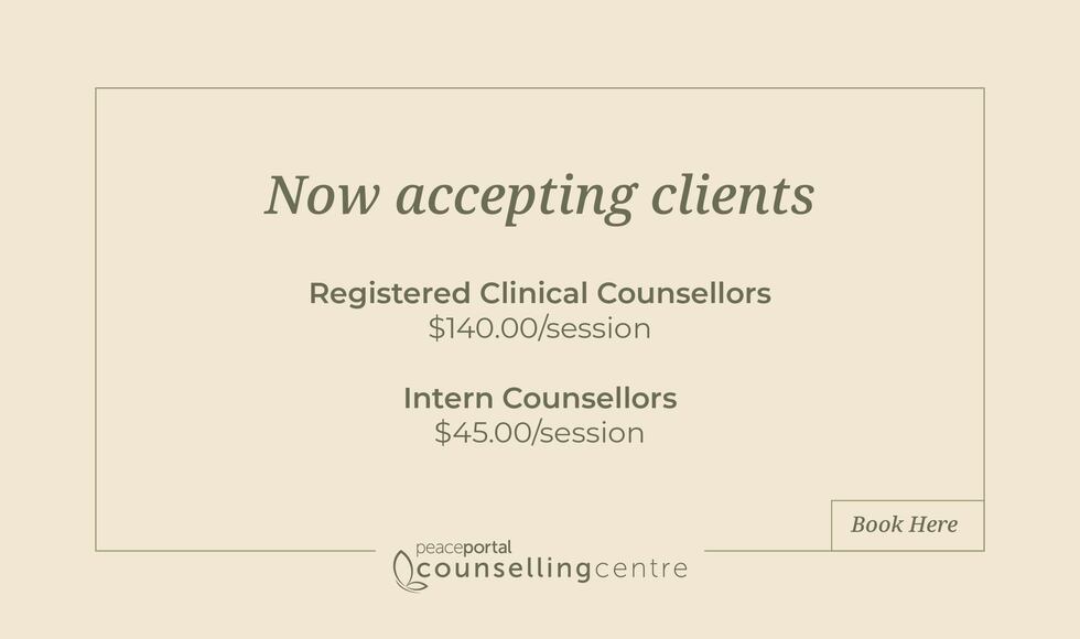 Now accepting clients for interns and RCCs